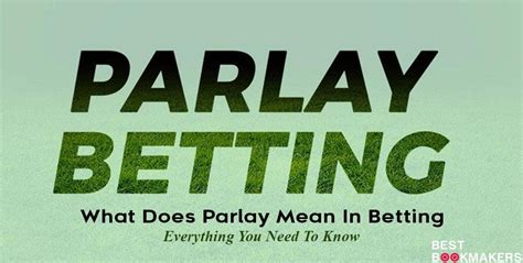 what does parlay mean.